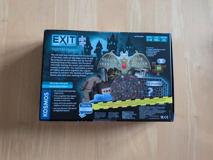Exit escape room 4 game set