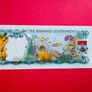 Bahamas   1 DOLLAR. 1965 . Pick  18b SCARCE  Uncirculated Image 2
