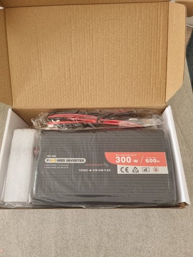 300W Pure Sine Wave Power Inverter 12V to 230V