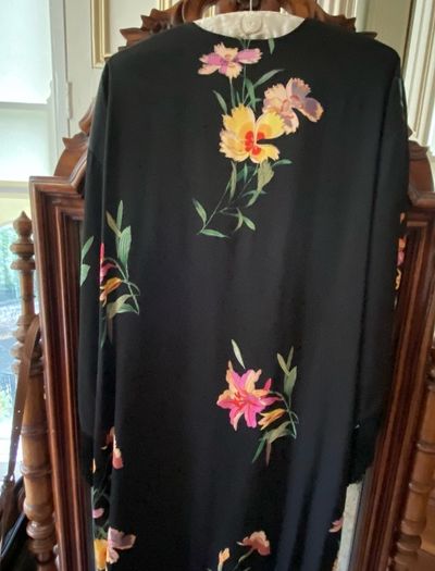 ETRO Italian Designer fringed KIMONO-Jacket - side slits - One Size