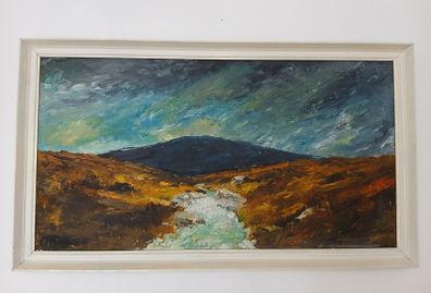 Vintage Oil Painting by C McLoughlin (1970)