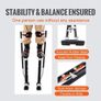 Drywall Stilts Aluminum Tool Stilts 61 cm-102 cm Adjustable Painting Black Image 3