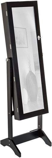 Luxury Mirror Jewellery Cabinet Black - Free Delivery Nationwide