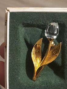 swarovski  vintage tulip brooch