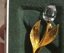 swarovski  vintage tulip brooch