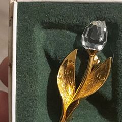 swarovski  vintage tulip brooch