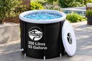 350L Inflatable Ice Bath, Portable Cold Plunge Tub with 3-Layer Insulation, Leak-Proof Design, Lid &amp; Cover, Drain Valve, Cold Water Therapy