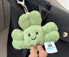 Jellycat Amuseables Siofra Shamrock Bag Charm 10cm