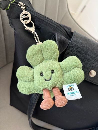 Jellycat Amuseables Siofra Shamrock Bag Charm 10cm