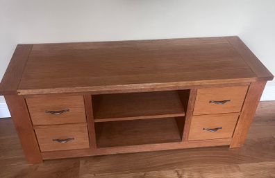 Large Oak TV Unit / Media Unit