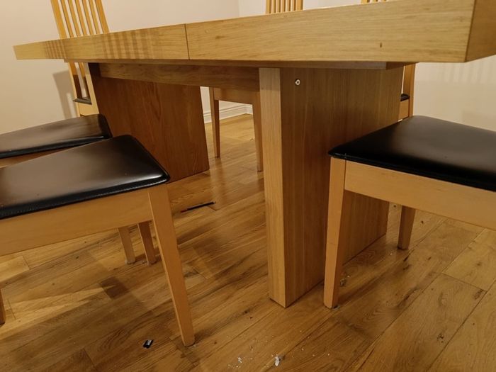 dining table and chairs