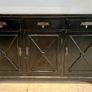 URGENT SELL OFF/ Stunning Vintage Black Sideboard / Buffet Unit Image 2