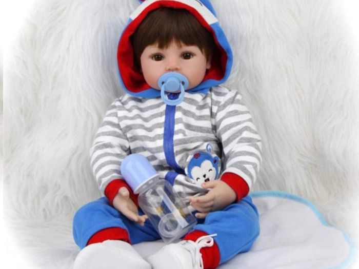 Reborn Baby Dolls 20" Real Soft Vinyl Silicone Realistic Dolls Toddler Lifelike Reborn Baby Boy Toys For Age3 plus (FREE POSTAGE)