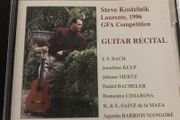 Steve Kostelnik. Guitar Recital. CD. Free Postage!