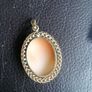 Vintage Gold Plated Cameo Pendant Image 2