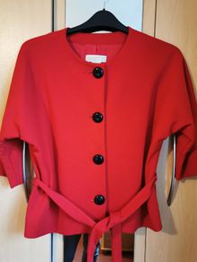 Michael Kors red bat-wing Jacket UK 12