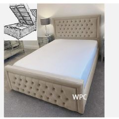 NEW Cambridge Storage Bed, Ottoman Gaslift Bed Frame, Bed with Storage