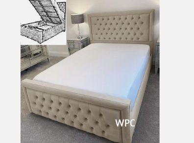 NEW Cambridge Storage Bed, Ottoman Gaslift Bed Frame, Bed with Storage