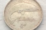 Irish silver 2 shilling florin