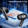 Wireless Earbuds, Bluetooth 5.3 Headphones in Ear with HiFi Stereo Deep Bass & 4 ENC Mic-A68PRO Black Image 7
