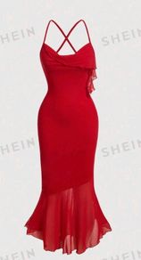 Stunning Red Ladies dress