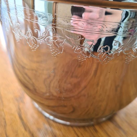 Vintage Chromium on Solid Brass Ice Bucket