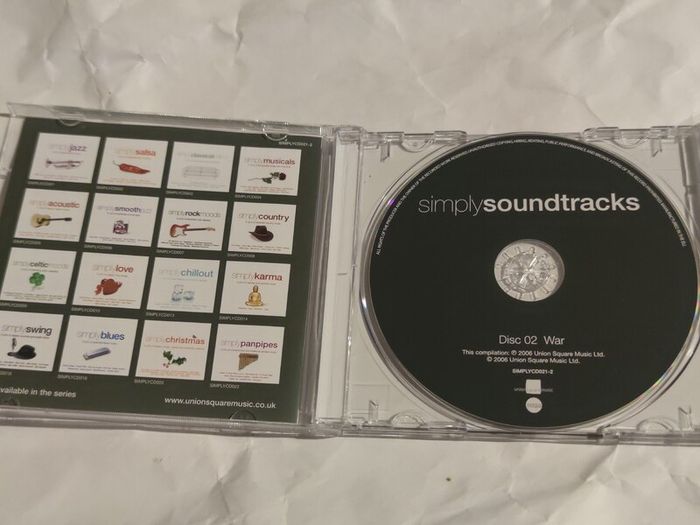Simply Soundtracks War Cd