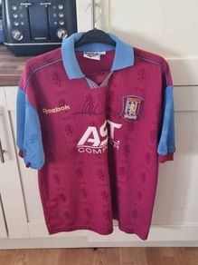 Aston Villa Jersey, signed by Savo Milosevic