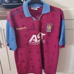 Aston Villa Jersey, signed by Savo Milosevic