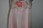 Falmer Heritage long top/tunic pink embroidered size UK14 EUR42 Postage included