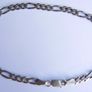 Vintage Sterling Silver 925 Figaro Chain Bracelet Image 8