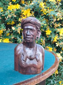 African male Tribal bust