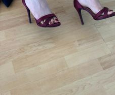 Maroon heels