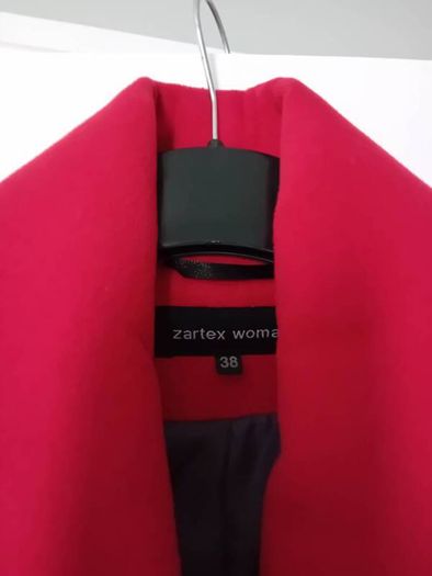 Warm Red Coat - UK 10 - Polish brand Zartex - RRP 200