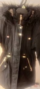 Girls winter black jacket ( next age 8)