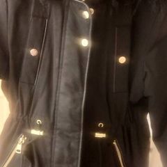 Girls winter black jacket ( next age 8)