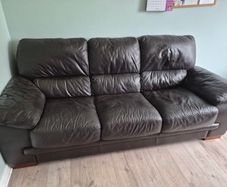 Dark Brown leather sofa