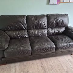 Dark Brown leather sofa