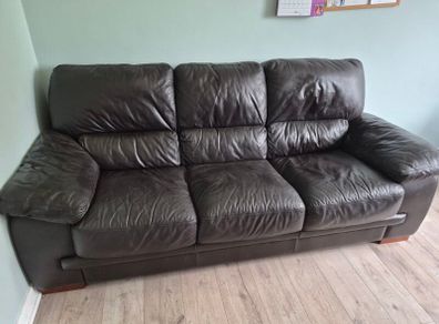 Dark Brown leather sofa