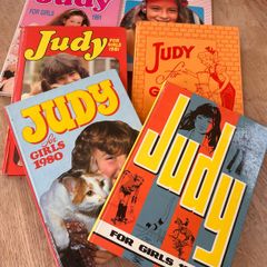 6 vintage Judy annuals