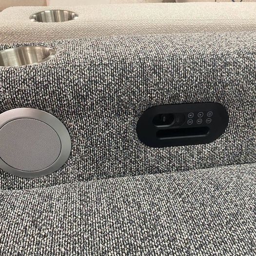 New Dallas Grey & Biege Fabric Sofa Bed With Storage