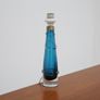 Vintage Blue & Clear Glass Table Lamp by Carl Fagerlund for Orrefors, Sweden, 1960s Image 3