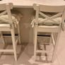 Two wooden bar stools for sale Image 3