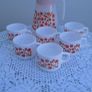 Vintage  1970s Arcopal France Milk Glass Jug and Cups Set Image 2