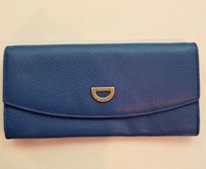 Celine Large Flap Wallet, Cobalt Blue, Phoebe Philo