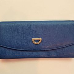 Celine Large Flap Wallet, Cobalt Blue, Phoebe Philo