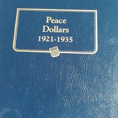 Peace Silver Dollar Part Set In Whitman Album