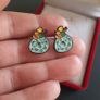 The Little Prince Enamel Stud Earrings, Fox and Rose Le Petit Prince inspired Jewellery Image 4