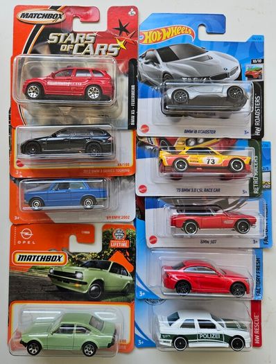 Toy Cars of German Brands BMW Mercedes-Benz Porsche Volkswagen VW Opel Audi