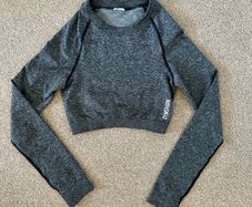 Grey Gymshark long sleeve top size S